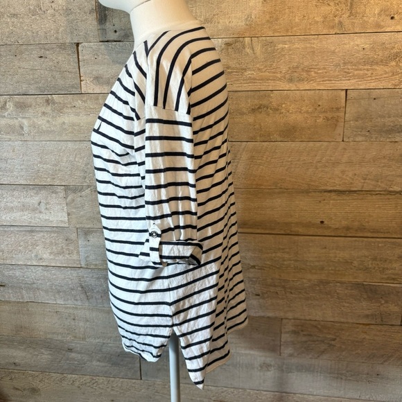 Nautical women’s striped nautical roll tab sleeve cotton t-shirt in size medium - Picture 7 of 9